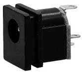 DC-chassikontakt 2,1/5,5mm panelmonterad MJ-196E Marushin