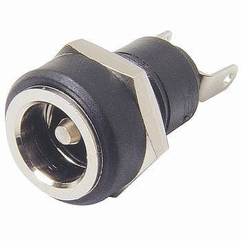 DC-runko 2,1/5,5mm mutterilla paneliin MJ-14