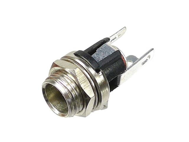 DC-runko 2,1mm mutterilla MJ-21 metalli Marushin