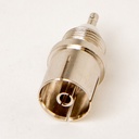 IEC panel connector female metal