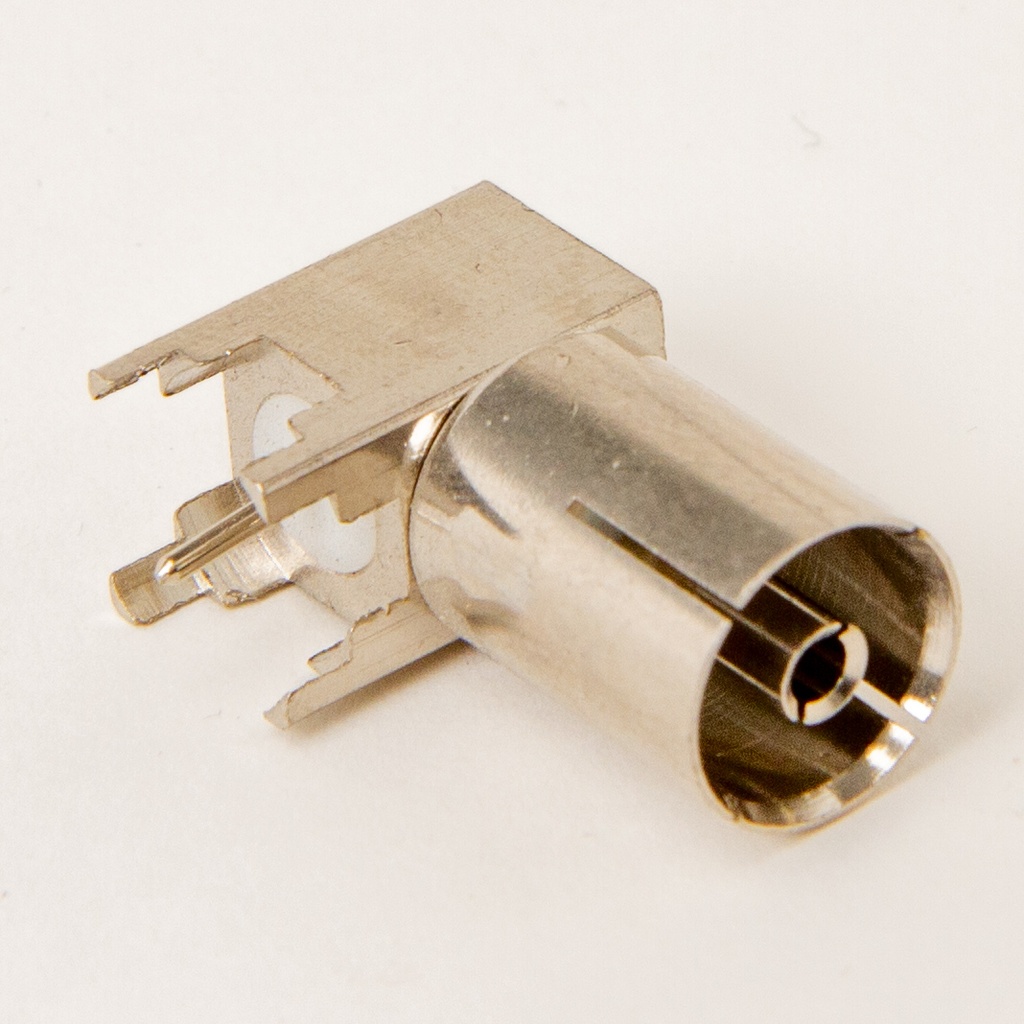 IEC-chassikontakt vinklad hona PCB