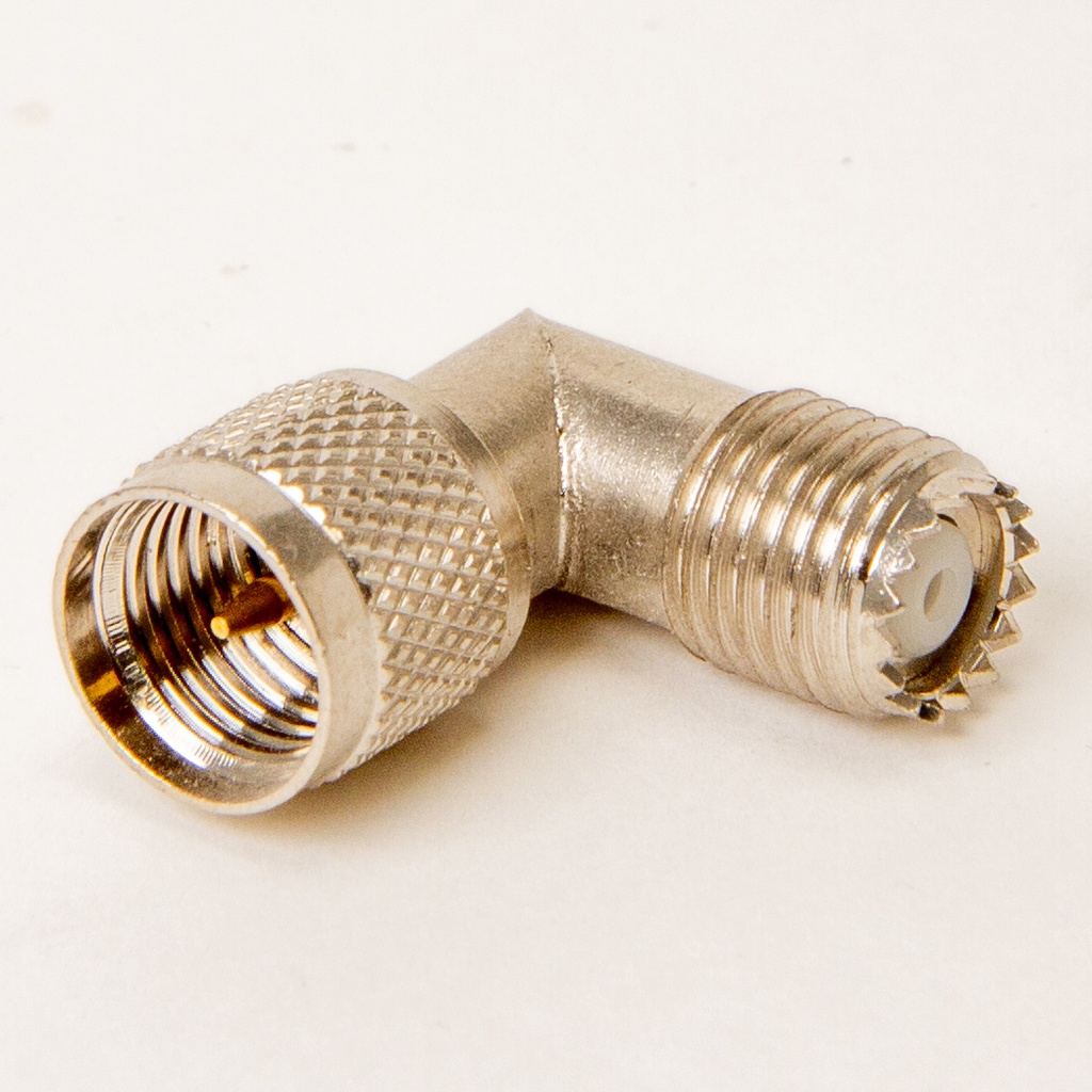 Mini UHF-vinkeladapter
