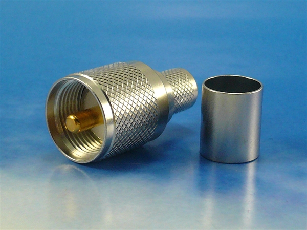 UHF-male crimp LMR400