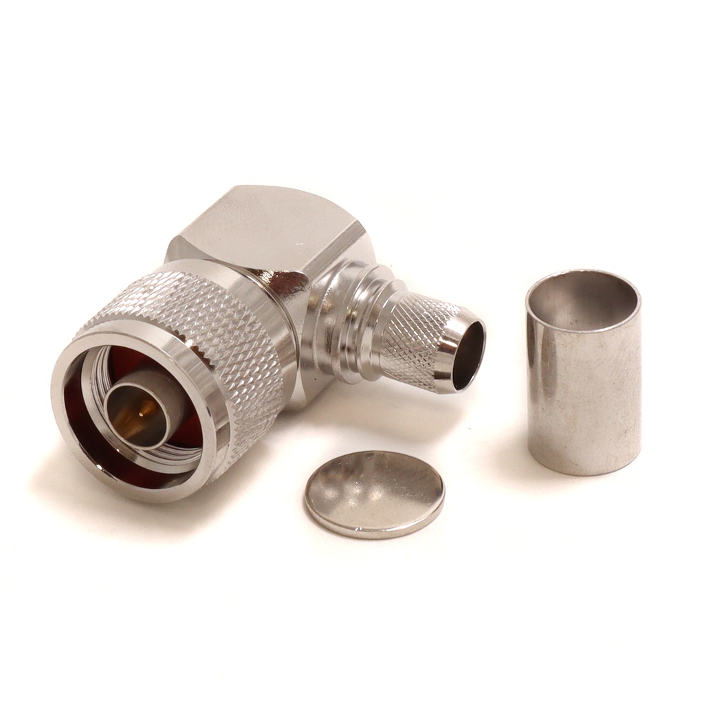 N-male crimp right-angle RG213 Eco N-series