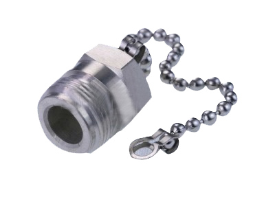 N-uros liittimen suojahuppu pölysuoja ketjulla