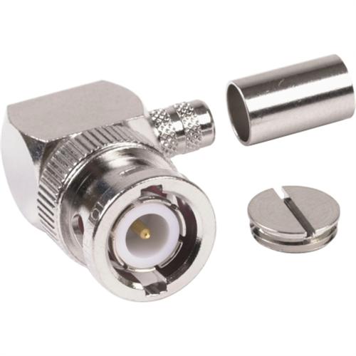 BNC-hane vinkel crimp RG58 B1112B1 mittledare löd