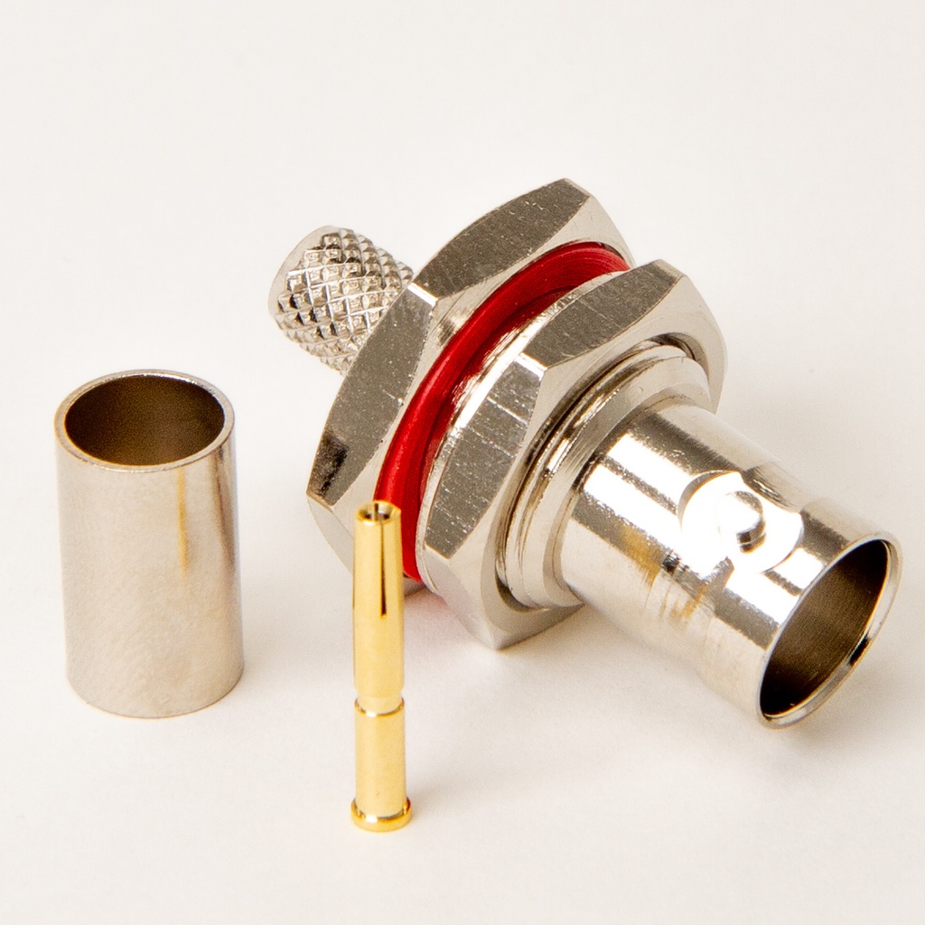 BNC-chassikontakt hona crimp RG59