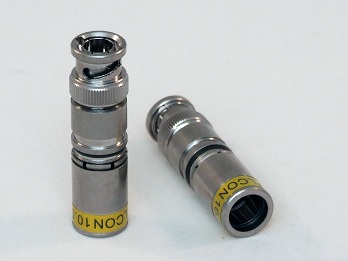 BNC-hane quick mount komp Ø10 RG11 för kablar, Cabelcon (MOQ 100 st)