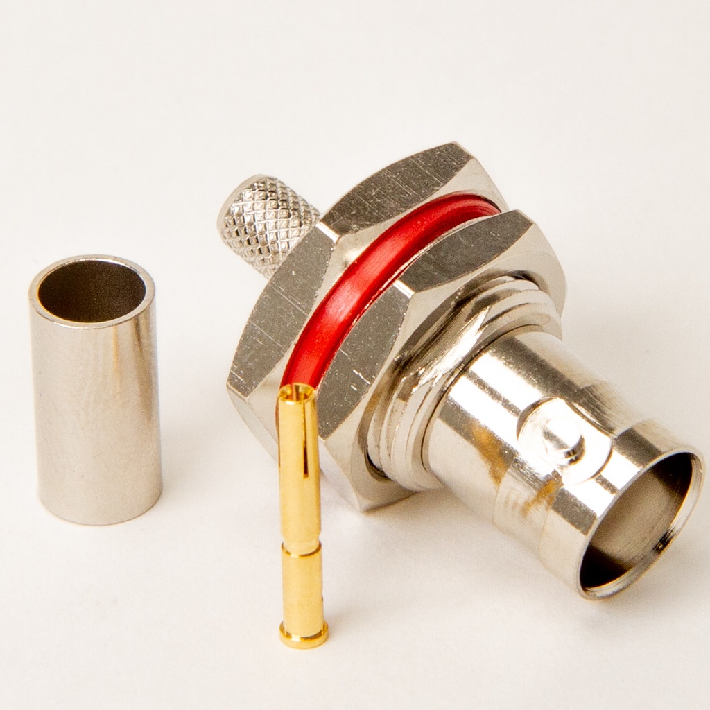 BNC-chassikontakt hona crimp RG58