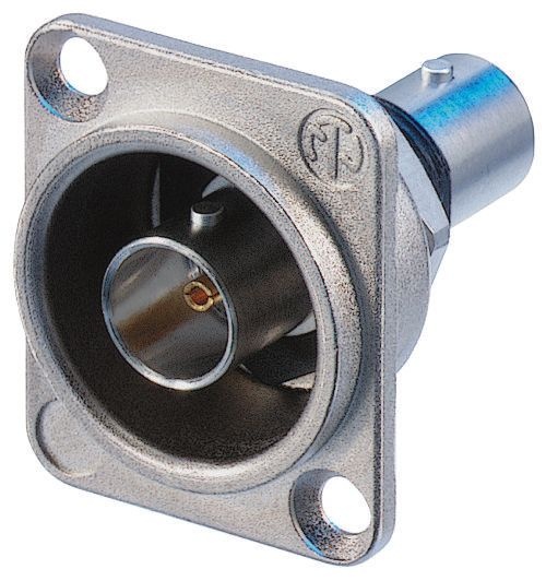 BNC-genomföring för D-format hål 75 ohm Neutrik