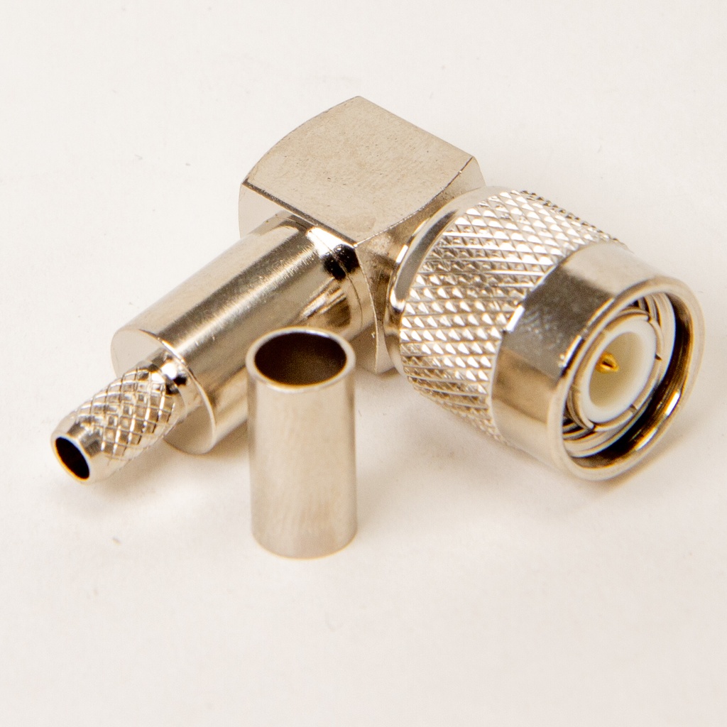 TNC-male right-angle crimp RG58