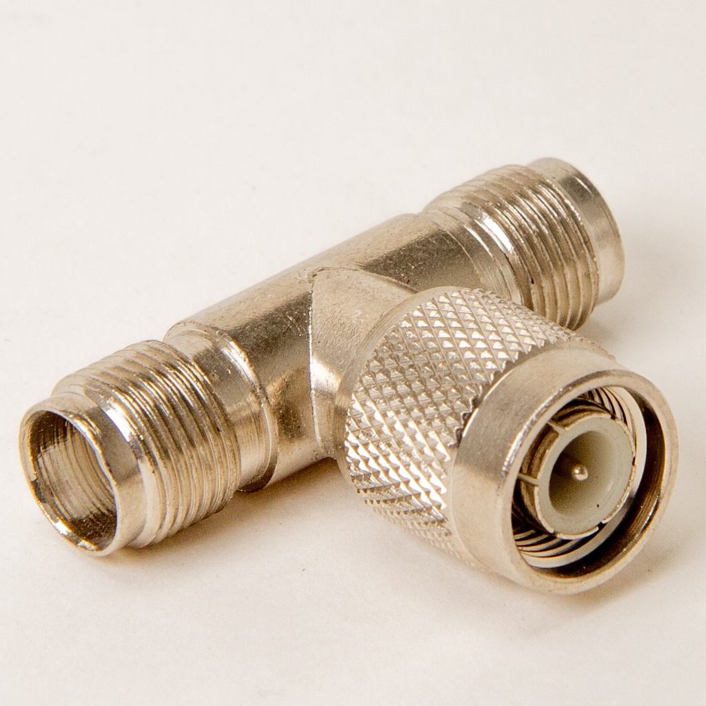 TNC-T-connector male/2xNaaras