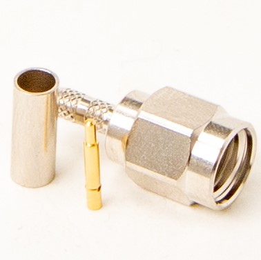 SMA-hane crimp RG174/RG316 rak SMA1111A2 guldpläterad (HT-336T1)
