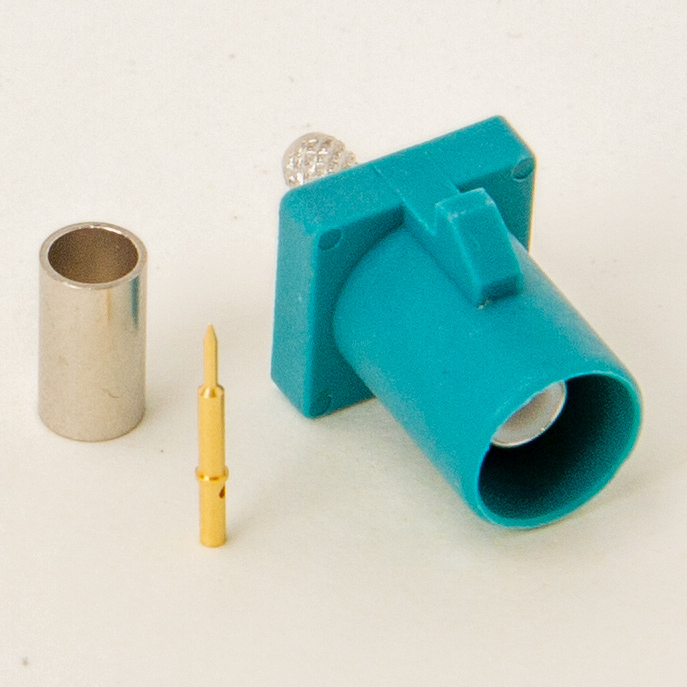Fakra Z-hane crimp RG58 neutral (utan kodning)
