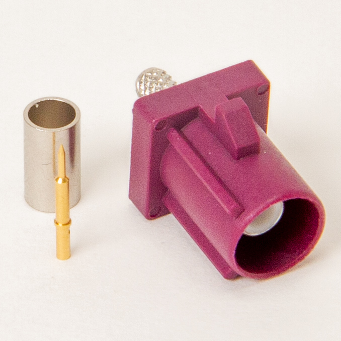 Fakra D-hane crimp RG174/316 violett GSM