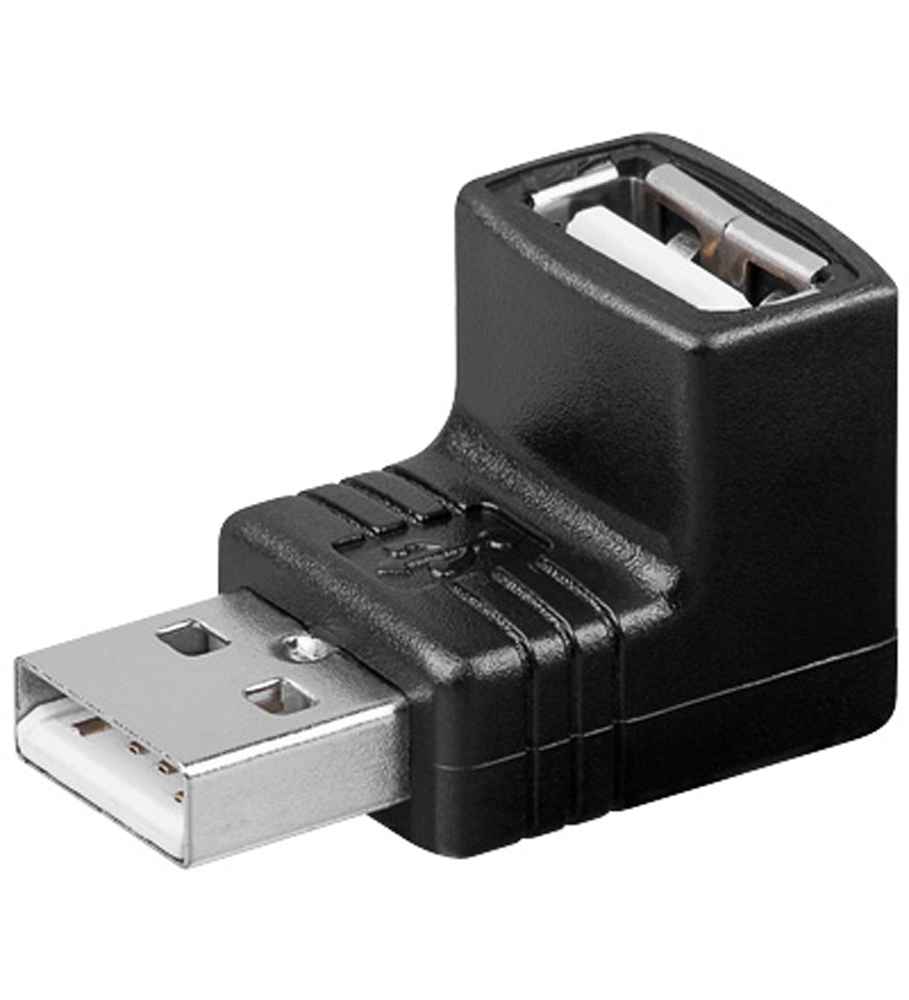 Adapteri USB A naaras/A uros kulma