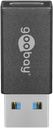 USB-C-naar/USB-A-uros USB3.0 SuperSpeed musta