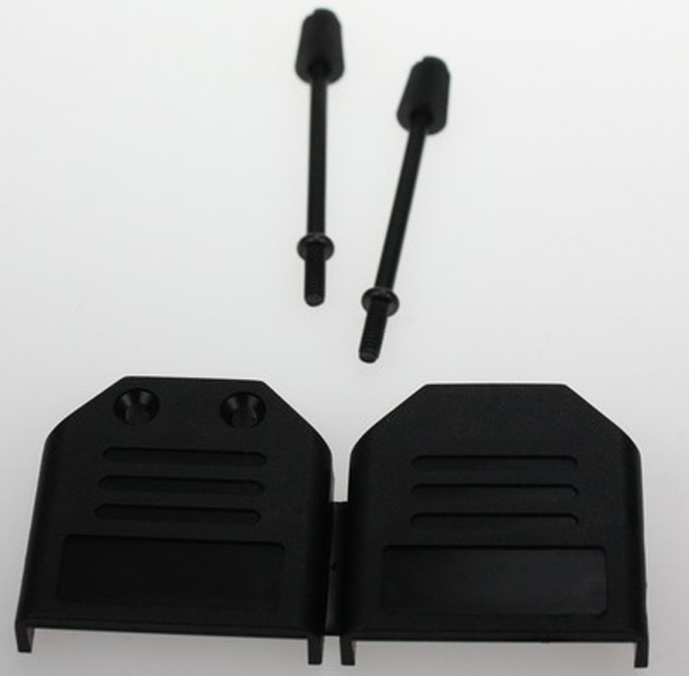 D-sub connector hood 9-pin snap-in