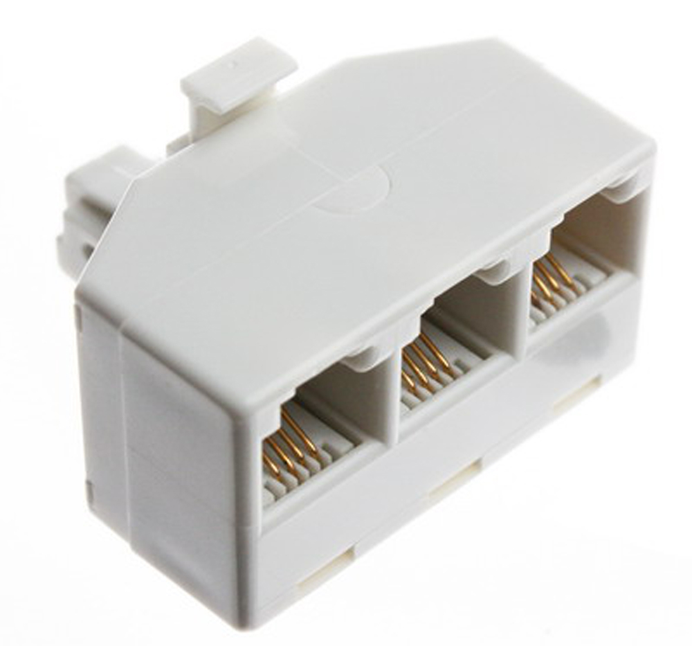 RJ12-adapter 6-pin u/3x n