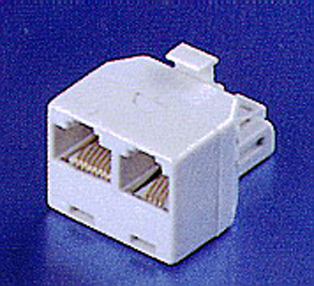 RJ12-adapter 6-pin u/2x n