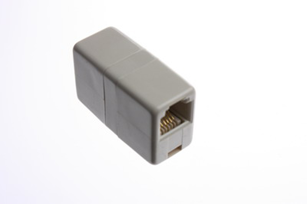 RJ12-adapter 6-pin female/female straight wiring 1-1 6-1