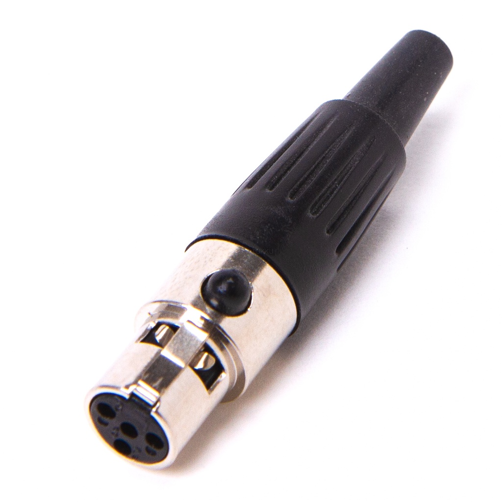 XLR-kontakt 4-polig hona mini-XLR