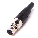 XLR-kontakt 4-polig hona mini-XLR