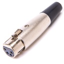 XLR-kontakt 4-polig hona