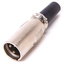XLR-liitin 3n uros 