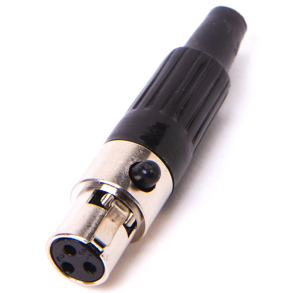 XLR-kontakt 3-polig hona mini-XLR