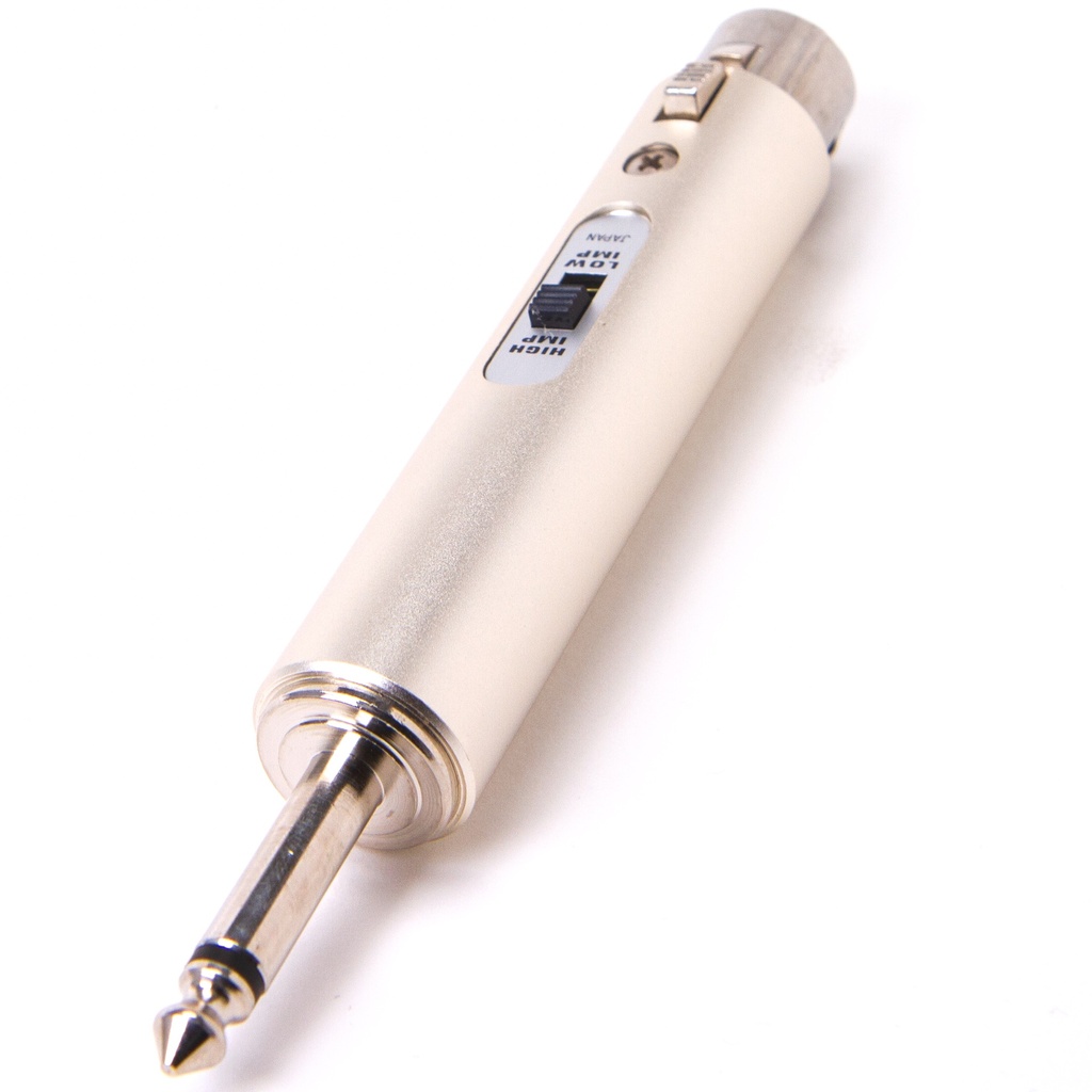 XLR-adapter 6,3 hane/3-polig hona adapter med brytare 600/50K