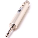 XLR-adapter 6,3 hane/3-polig hona adapter med brytare 600/50K