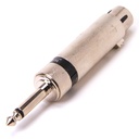XLR-adapter 6,3 hane/3-polig hona