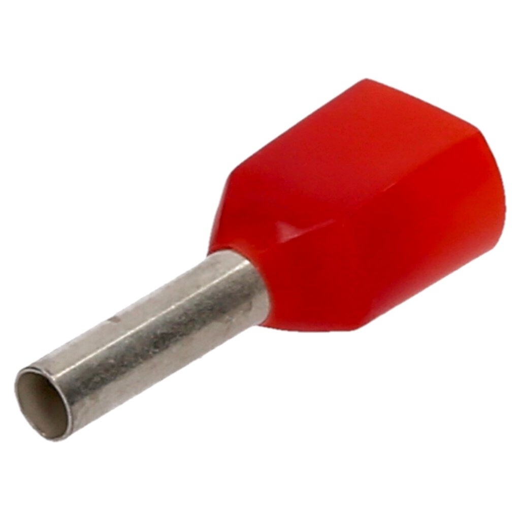 wire-end ferrule 2x1 red