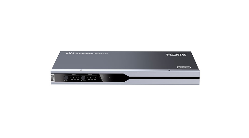 HDMI matrisi 4x2 4K@60 4:4:4 HDCP2.2 RS232