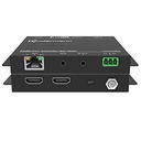 HDMI CAT-extender par 70 m 4K60 HDMI2.0 HDR10 18G IR PoC RS232