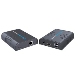 HDMI CAT6-extender 120 m 1080 p USB 2 power supplies KVM