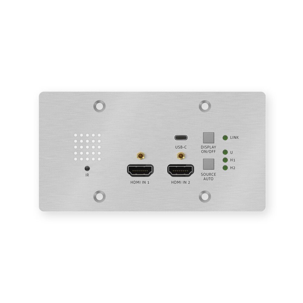 HDBaseT Tx sändare PoH wallplate HDMI 4K@60 Hz 40 m