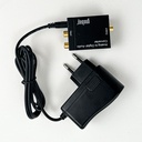 Analogue-to-digital audio converter, 2xRCA to Toslink, power supply included