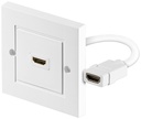 HDMI-front plate 1xHDMI 0.1 m cable, HDMI Standard