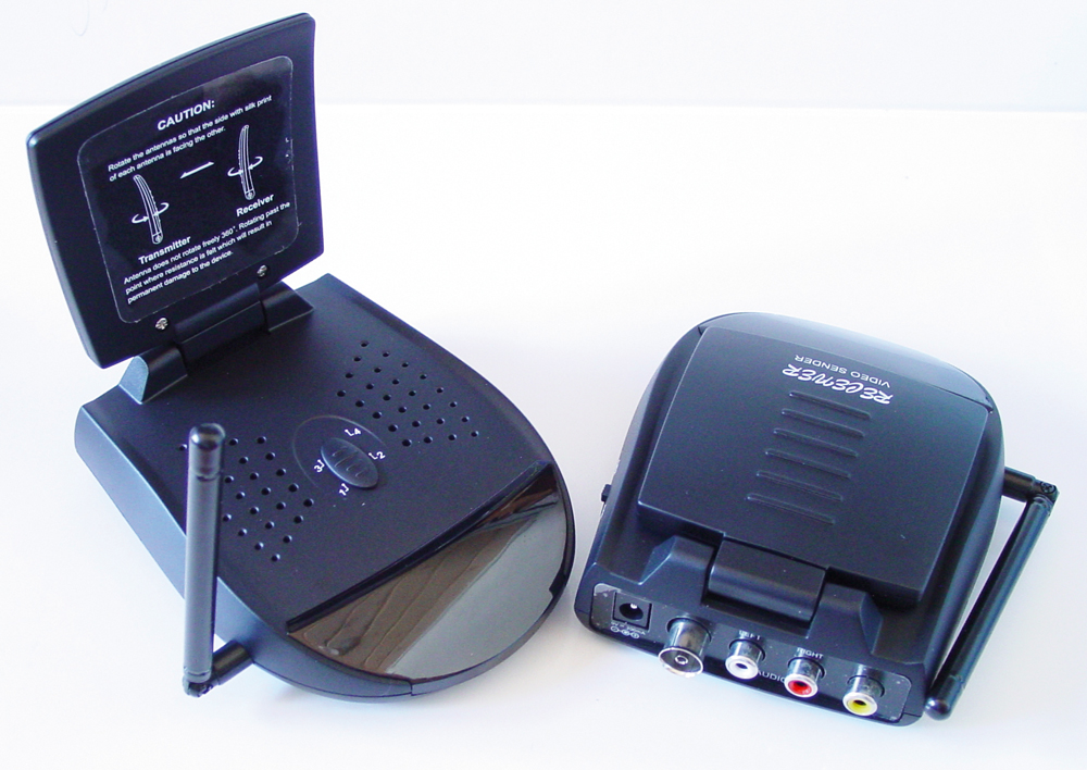 Wireless AV extender 2.4 GHz with RF modulator