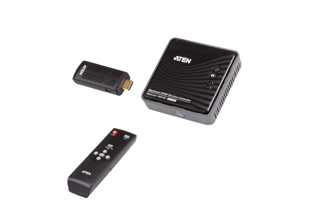 Wireless HDMI extender, 10 m dongle, 1080p, <1 ms latency