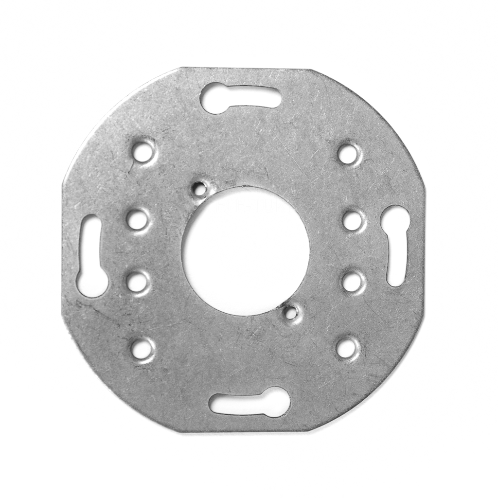 KDC D-opening mounting frame and cover plates 50, 54 and 55 mm white