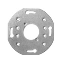 KDC D-opening mounting frame and cover plates 50, 54 and 55 mm white