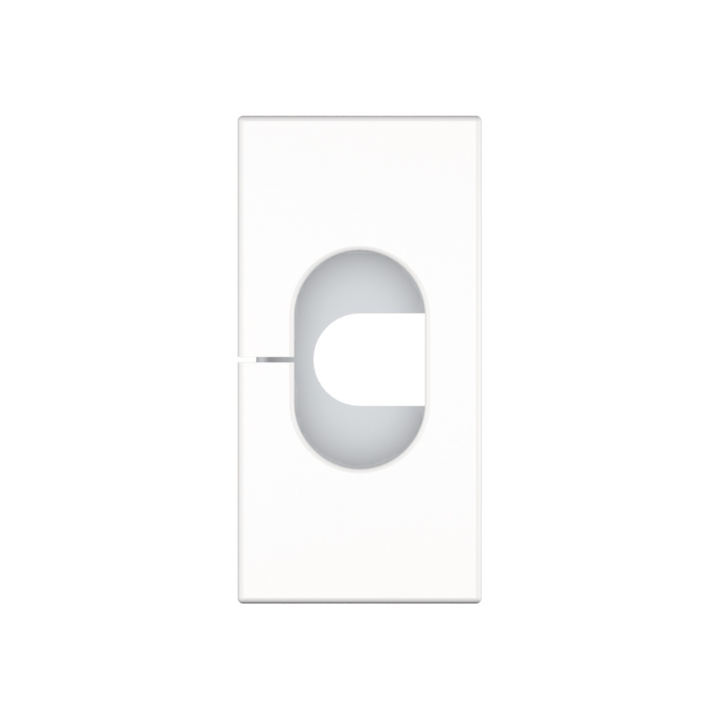 KF45 cable feed-through Ø8 mm white ½size