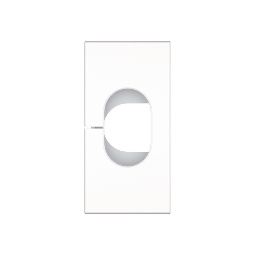 KF45 cable feed-through Ø12 mm white ½size