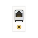 KF45 CAT6/Audio 02 m cable white ½size