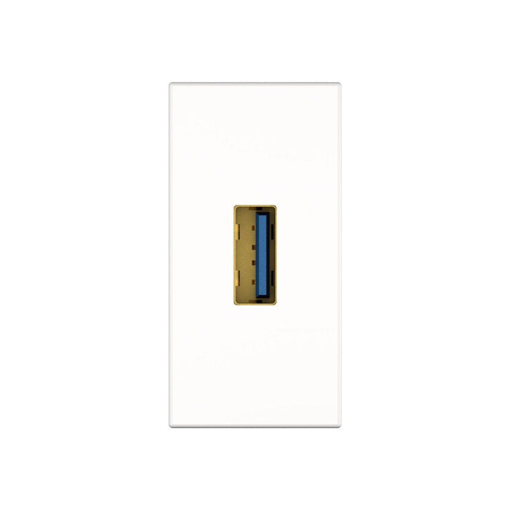 KF45 USB 3.0 (Typ A) 0,2m kaapeli valkoinen  ½koko