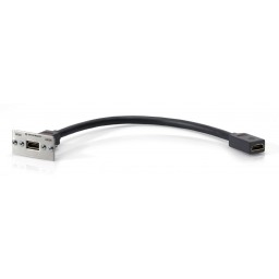 PRO IN -HDMI-jack, HS Ethernet honkontakt 20 cm med kabel