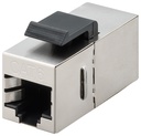 CAT6-jack STP genomföring Keystone-modul metall